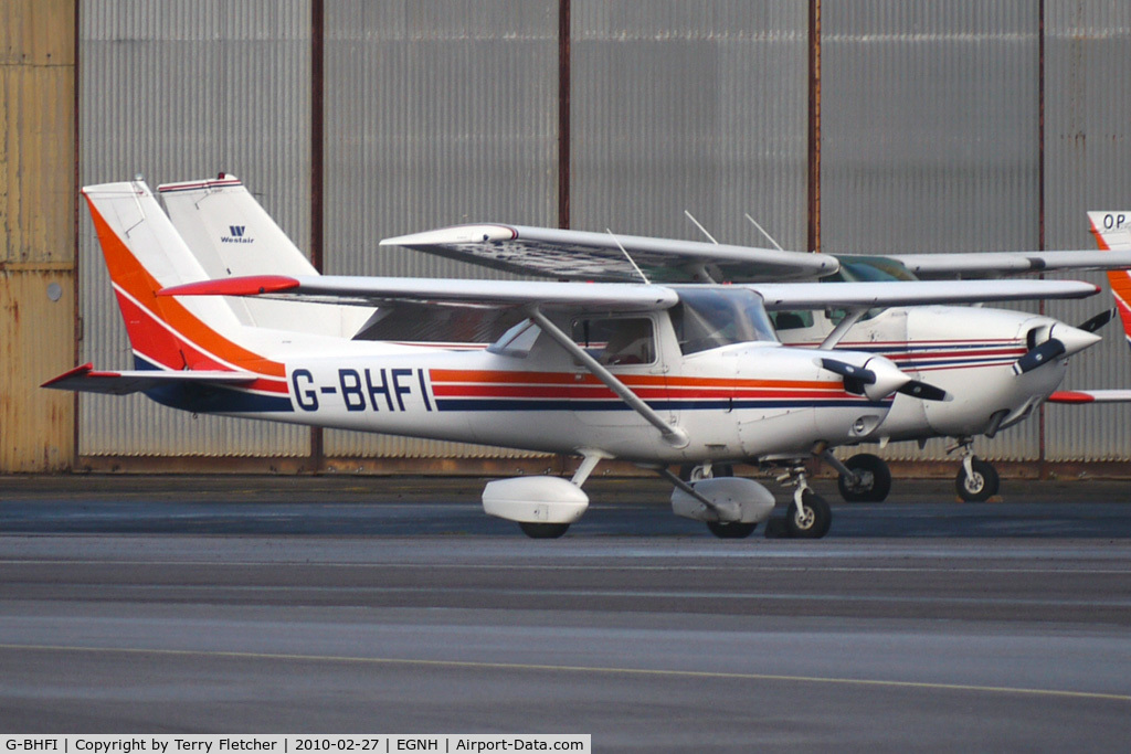 G-BHFI, 1980 Reims F152 C/N 1685, Cessna F152 at Blackpool