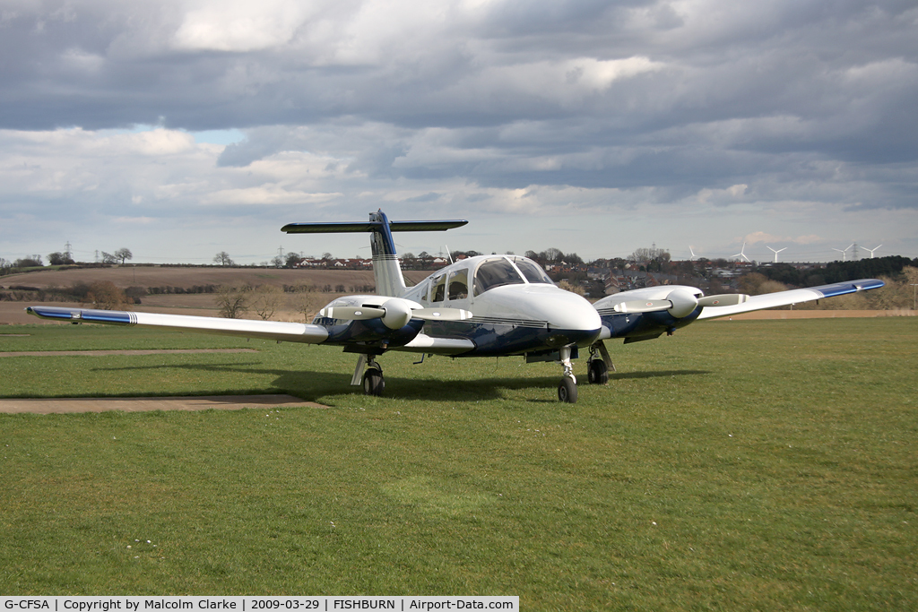 G-CFSA, 2003 Piper PA-44-180 Seminole C/N 4496170, Piper PA-44-180 Seminole at Fishburn Airfield, UK in 2009.