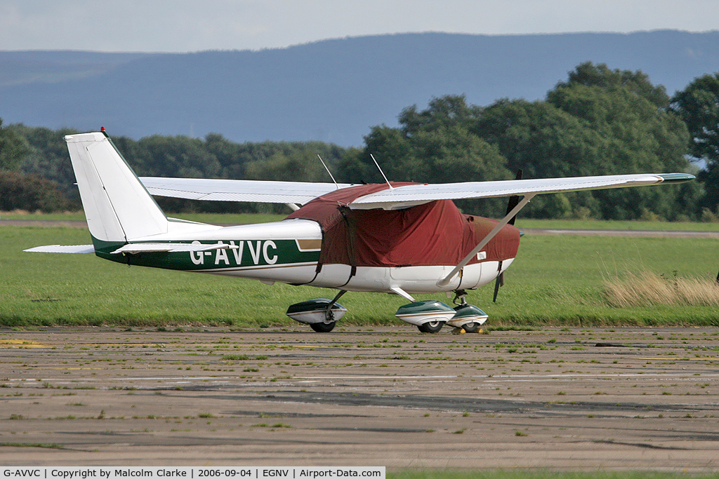 G-AVVC, 1967 Reims F172H Skyhawk C/N 0443, Reims F172H at Durham Tees Valley Airport in 2006.