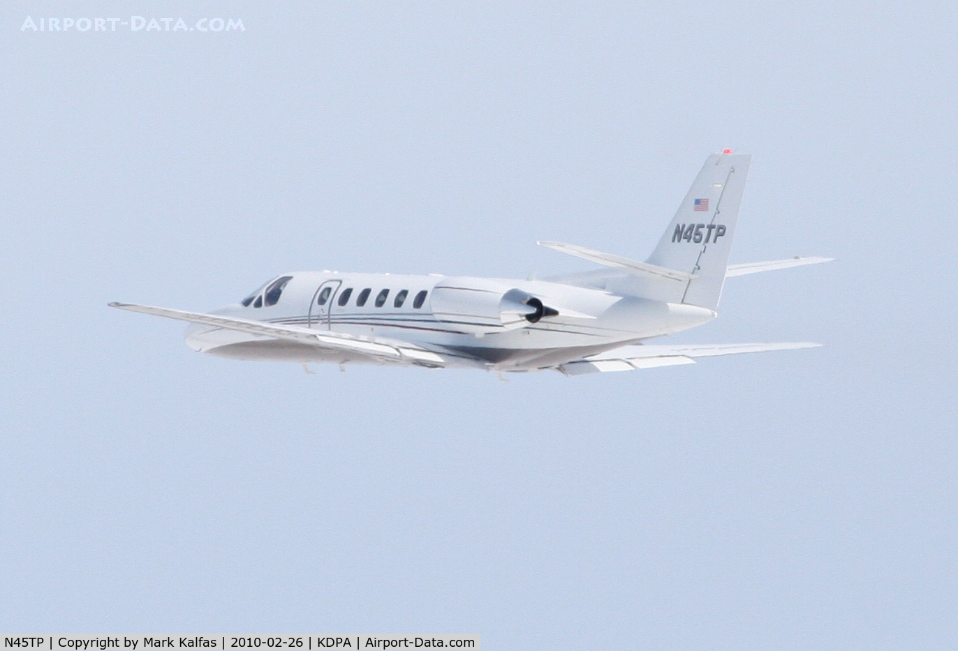 N45TP, 2004 Cessna 560 Citation Encore C/N 560-0668, RENAIR LEASING ASSOCIATES LLC, N45TP departing 2L KDPA for KJAX.