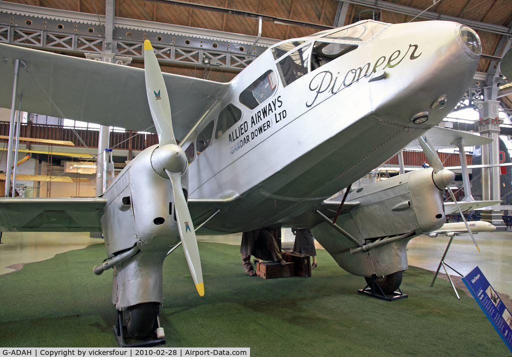 G-ADAH, De Havilland DH-89A Dragon Rapide C/N 6278, Museum of Science and Industry - Manchester.