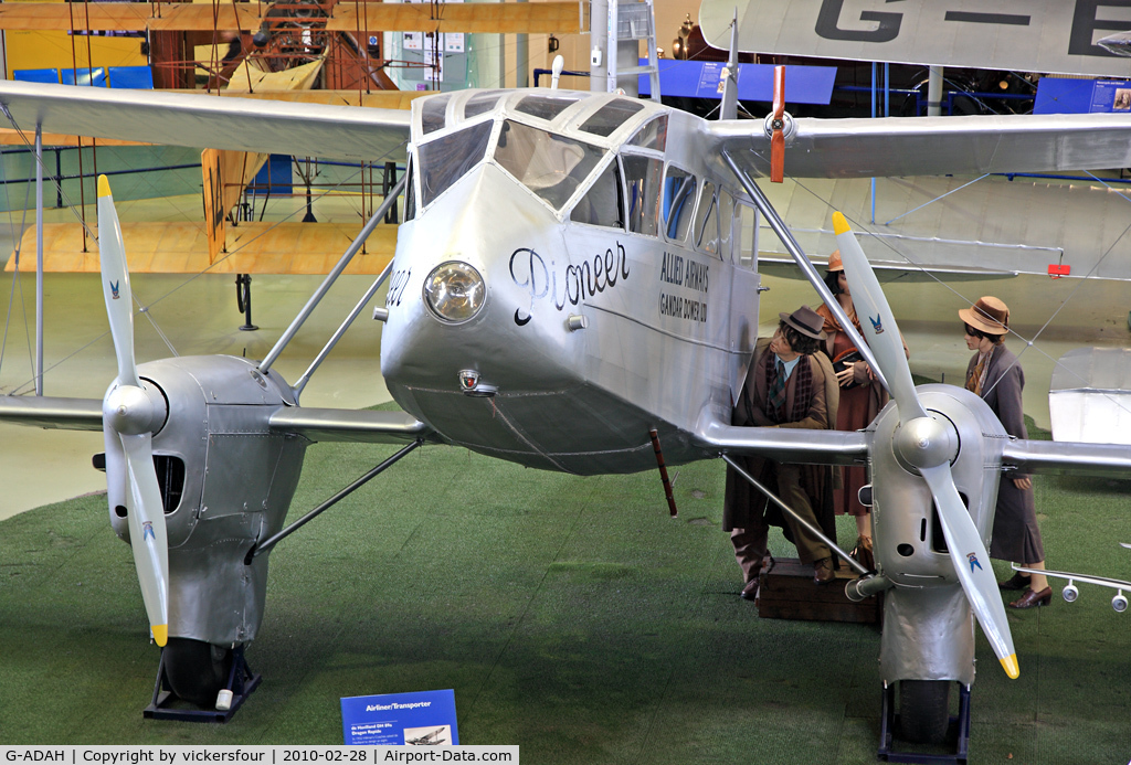 G-ADAH, De Havilland DH-89A Dragon Rapide C/N 6278, Museum of Science and Industry - Manchester.