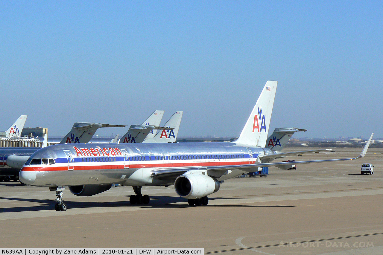 N639AA, 1991 Boeing 757-223 C/N 24597, American Airlines at DFW