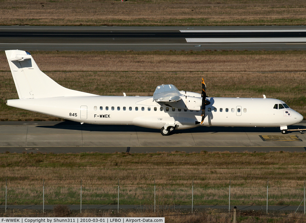 F-WWEK, 2009 ATR 72-212A C/N 845, C/n 845 - Now in all white c/s... Fly540 Ntu