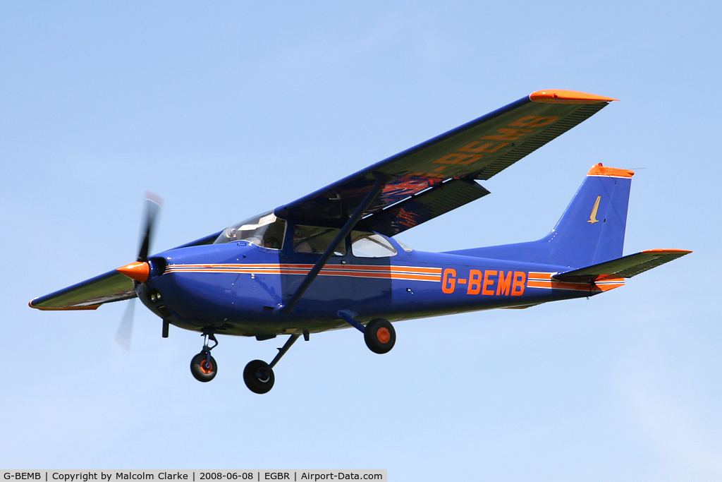 G-BEMB, 1976 Reims F172M ll Skyhawk C/N 1487, Reims F172M Skyhawk II at Breighton Airfield, UK in 2008.