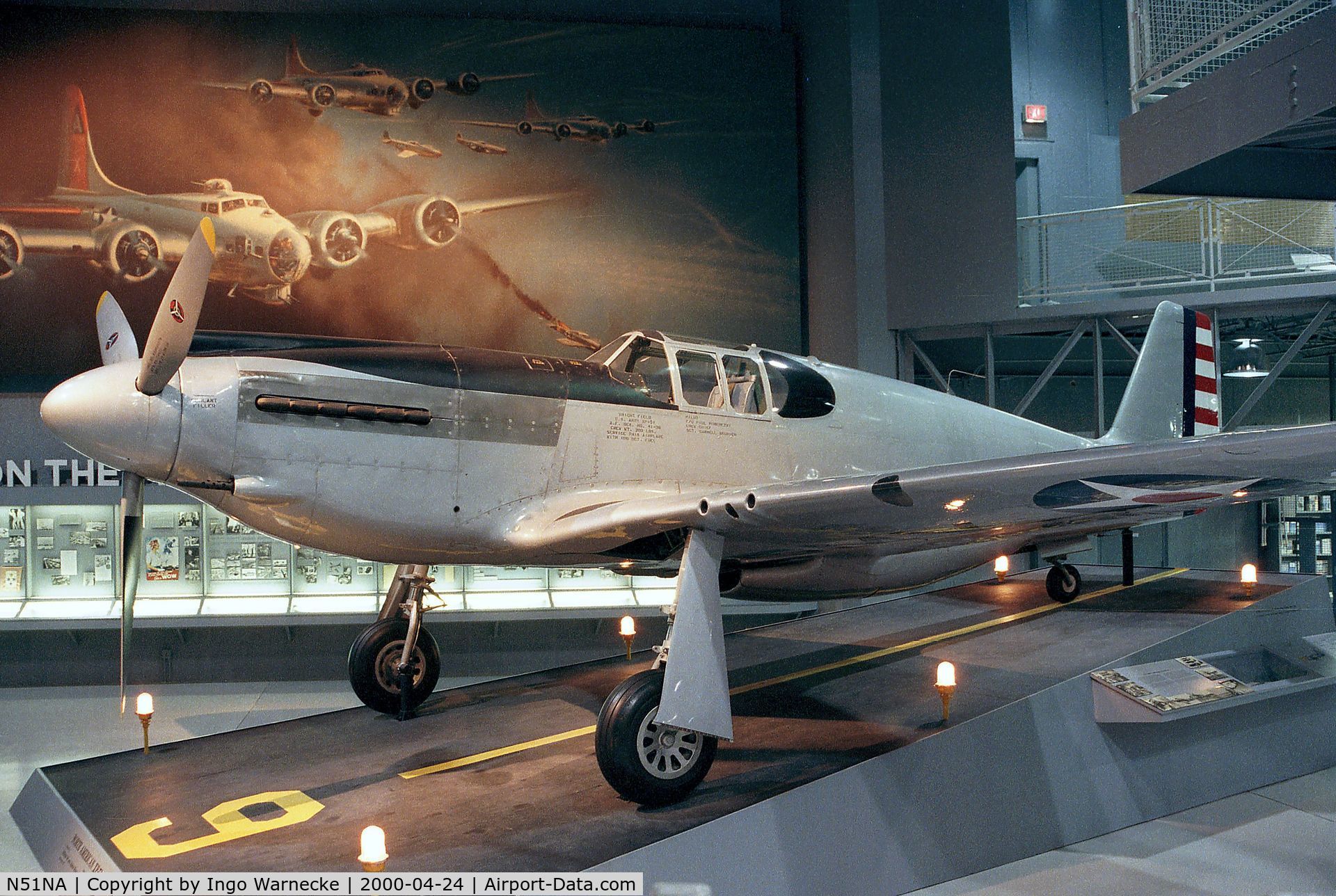 N51NA, 1941 North American XP-51 Mustang C/N 41-038, North American XP-51 Mustang Prototype at the EAA-Museum, Oshkosh WI