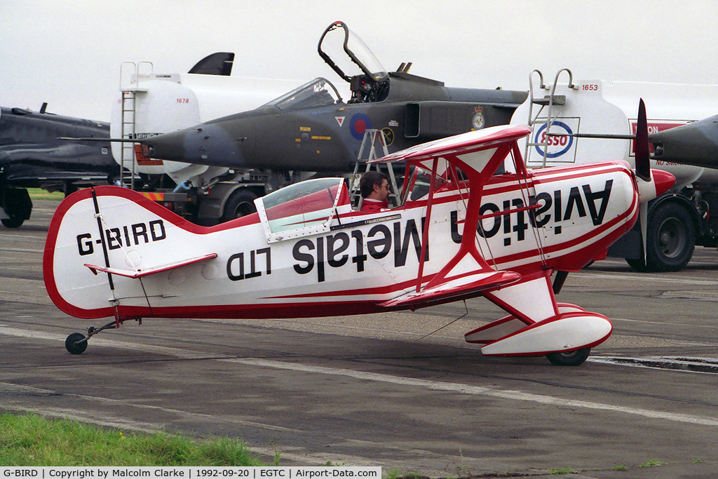 G-BIRD, 1978 Pitts S-1D Special C/N 707H, Pitts S-1D Special at Cranfield's Dreamflight Air Show in 1992.