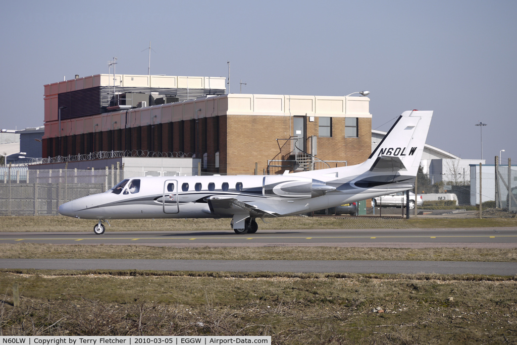 N60LW, 2006 Cessna 550 Citation Bravo C/N 550-1129, Based Citation 550 arrives back at Luton