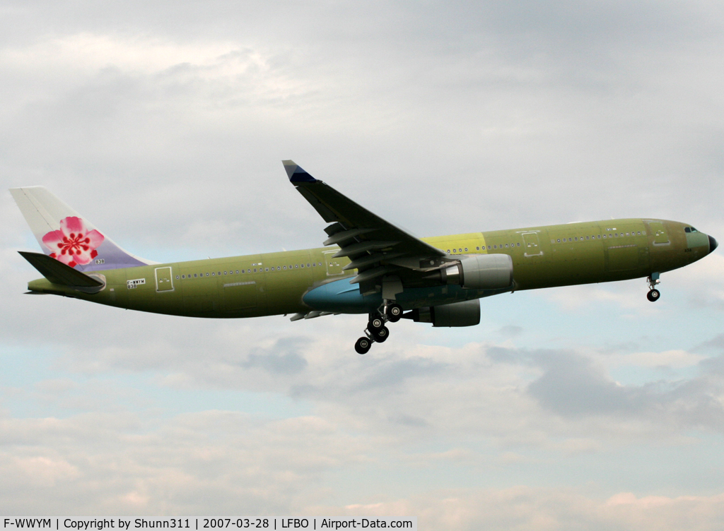 F-WWYM, 2007 Airbus A330-300 C/N 838, C/n 838 - For China Airlines