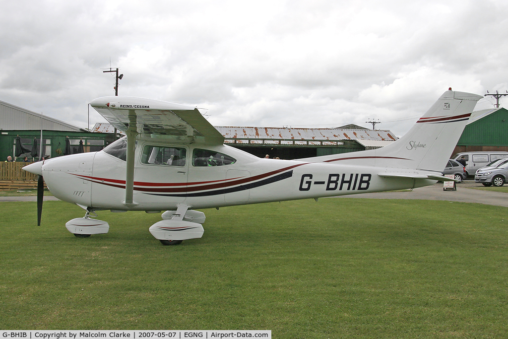 G-BHIB, 1980 Reims F182Q Skylane C/N 0134, Reims F182Q Skylane at Bagby Airfield, UK in 2007.