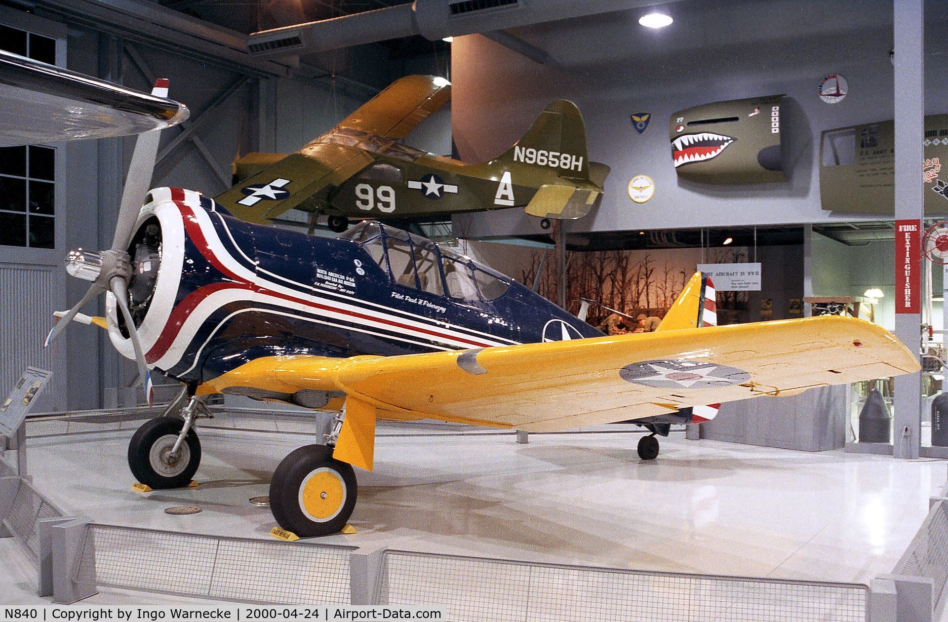 N840, 1940 North American P-64 C/N 68-3061, North American P-64 at the EAA-Museum, Oshkosh WI