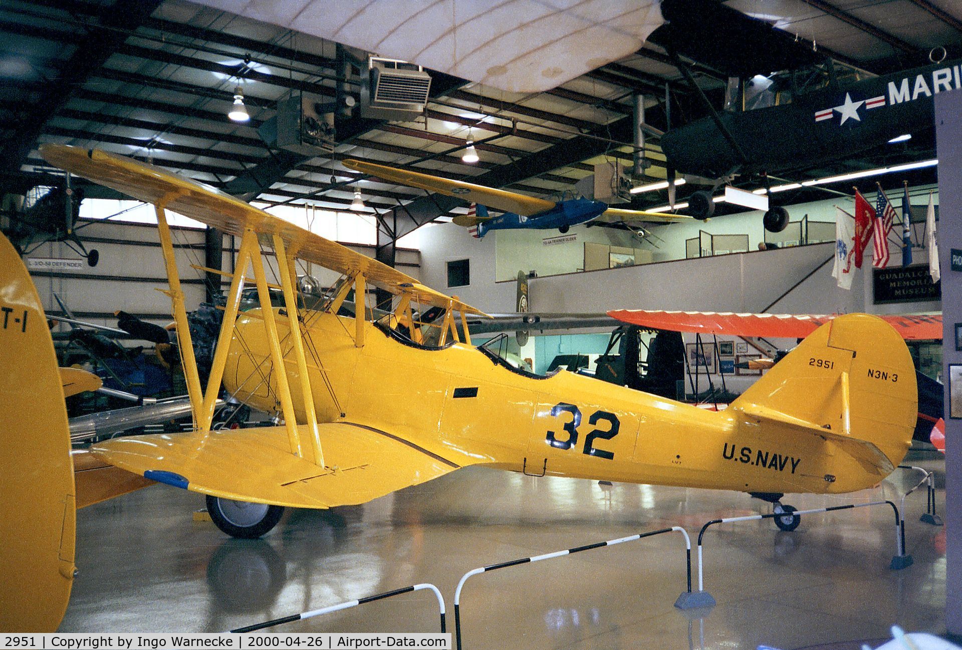 2951, Naval Aircraft Factory N3N-3 C/N Not found 2951, Naval Aircraft Factory N3N-3 'Yellow Peril' at the Air Zoo, Kalamazoo MI