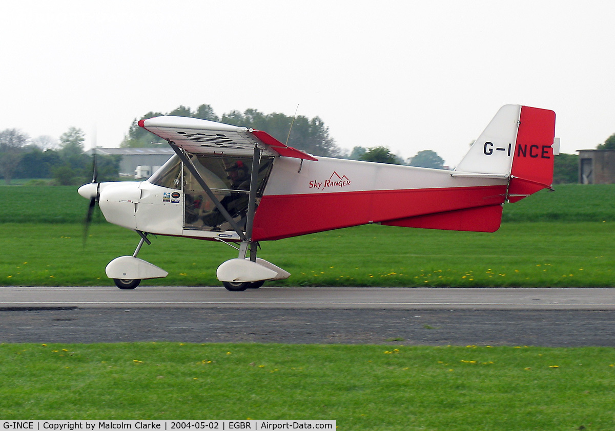 G-INCE, 2003 Best Off Skyranger 912(2) C/N BMAA/HB/270, Best Off Skyranger 912(2).  At Breighton's Spring Fly-in in 2004.