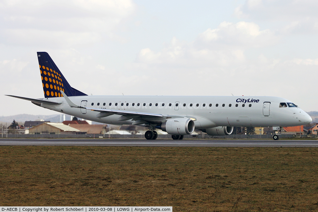 D-AECB, 2009 Embraer 190LR (ERJ-190-100LR) C/N 19000332, D-AECB