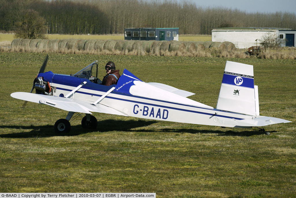 G-BAAD, 1973 Evans VP-1 Volksplane C/N PFA 1540, 1973 Husband Rw EVANS VP-1 - One of the many aircraft at Breighton on a fine Spring morning