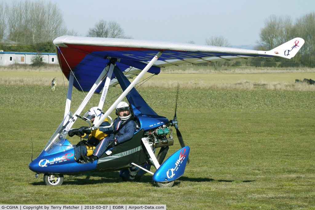 G-CGHA, 2009 P&M Aviation QuikR C/N 8499, One of the many aircraft at Breighton on a fine Spring morning