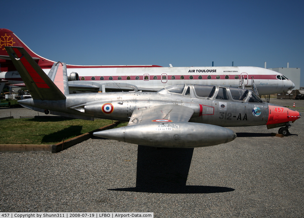 457, Fouga CM-170R Magister C/N 457, S/n 457 - preserved in the Old Wings Association...