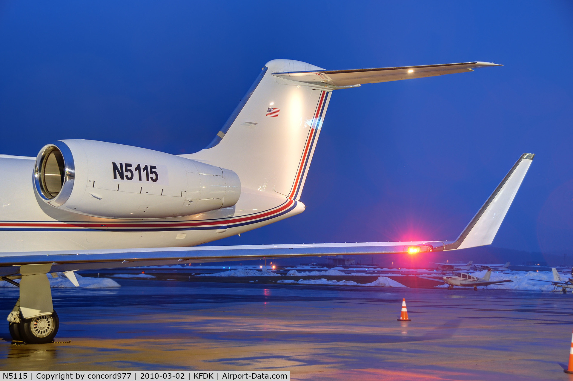 N5115, 2005 Gulfstream Aerospace G-IV (G350) C/N 4019, Seen at KFDK on 3/2/2010.