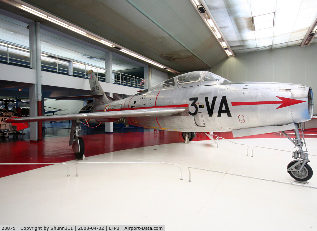 28875, Republic F-84F Thunderstreak C/N 727, Preserved @ Le Bourget Museum