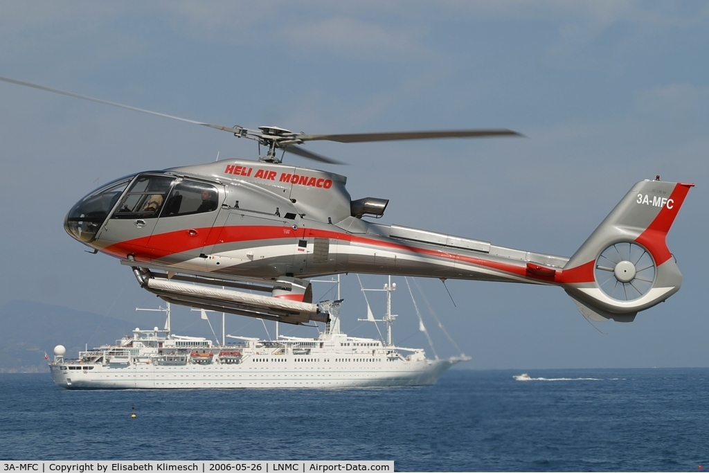 3A-MFC, Eurocopter EC-130B-4 (AS-350B-4) C/N 3768, at Monaco heliport