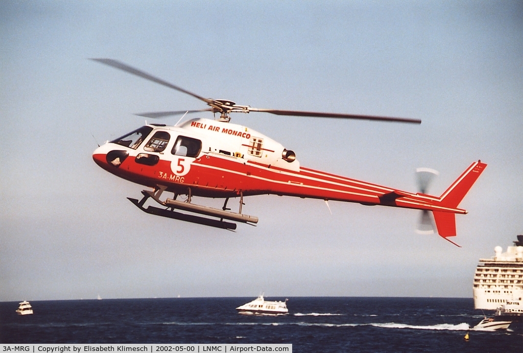 3A-MRG, 2002 Eurocopter AS-355N Ecureuil 2 C/N 5701, at Monaco heliport