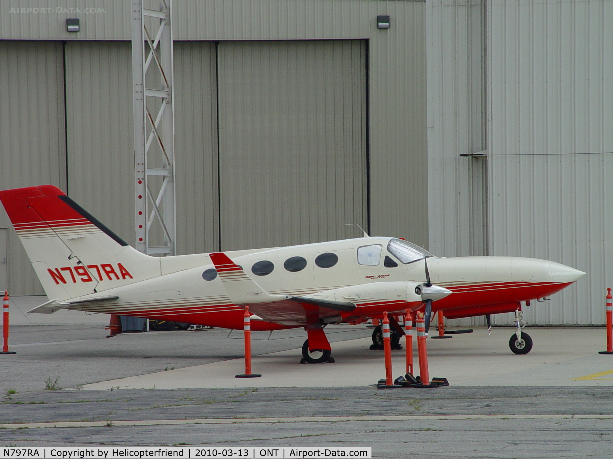 N797RA, Cessna 414A Chancellor C/N 414A0119, Parked at Ontario