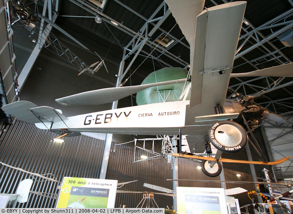 G-EBYY, 1928 Avro Cierva C-8L Mk2 C/N Not found G-EBYY, Preserved @ Le Bourget Museum