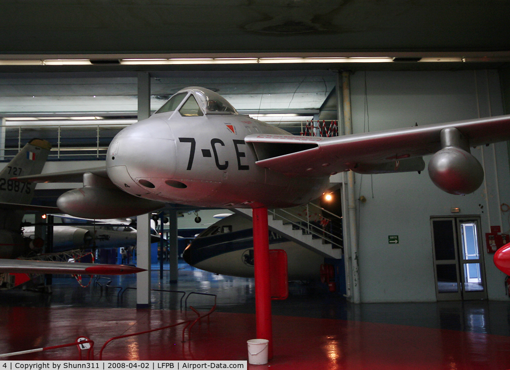 4, Sud-Est SE-535 Mistral C/N 4, French Vampire named 'Mistral' preserved @ Le Bourget Museum