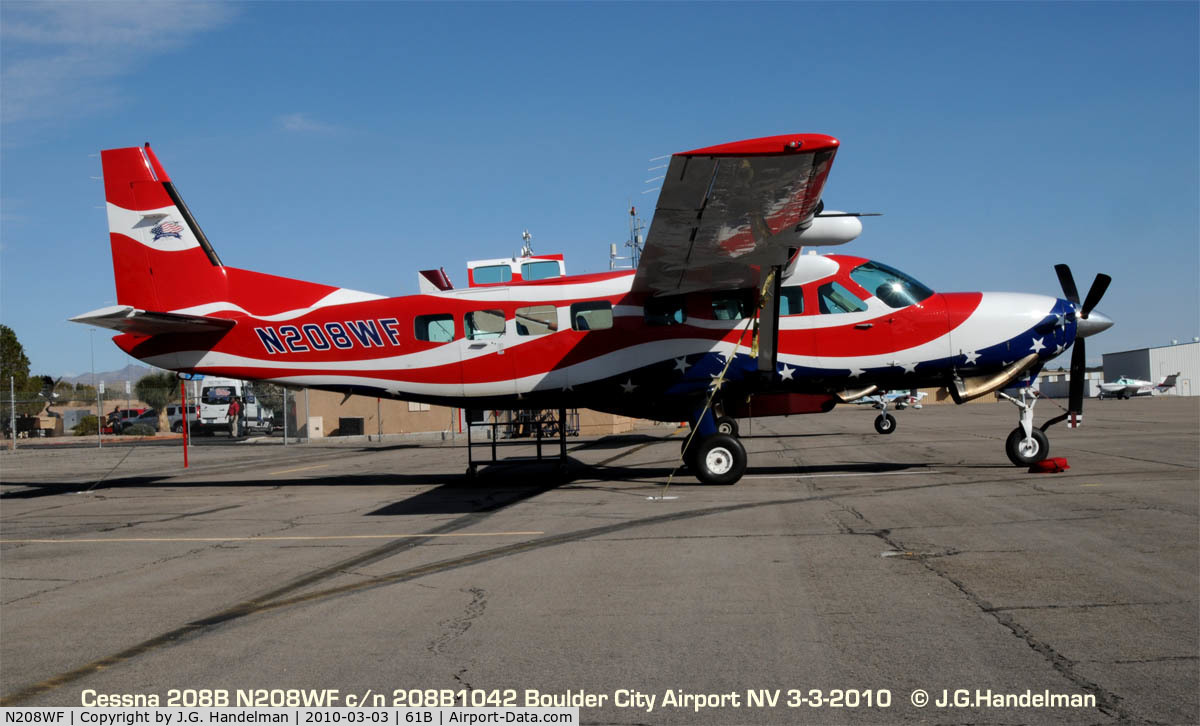 N208WF, 2003 Cessna 208B Grand Caravan C/N 208B1042, at Boulder City NV airport