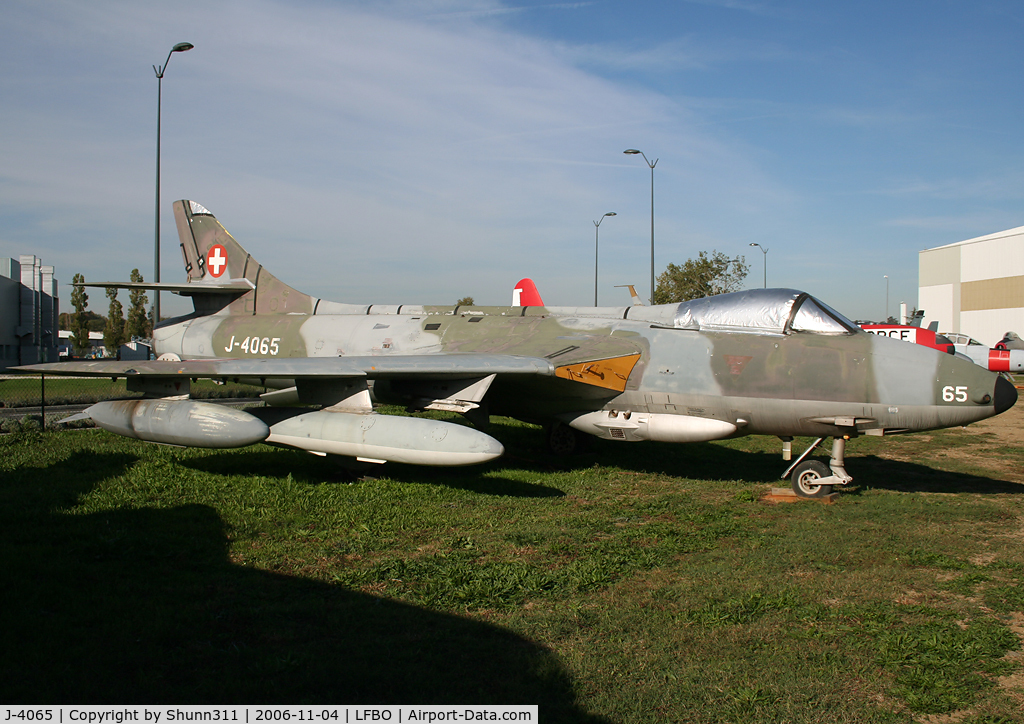 J-4065, Hawker Hunter F.58 C/N 41H-697432, Preserved @ Old Wings Association