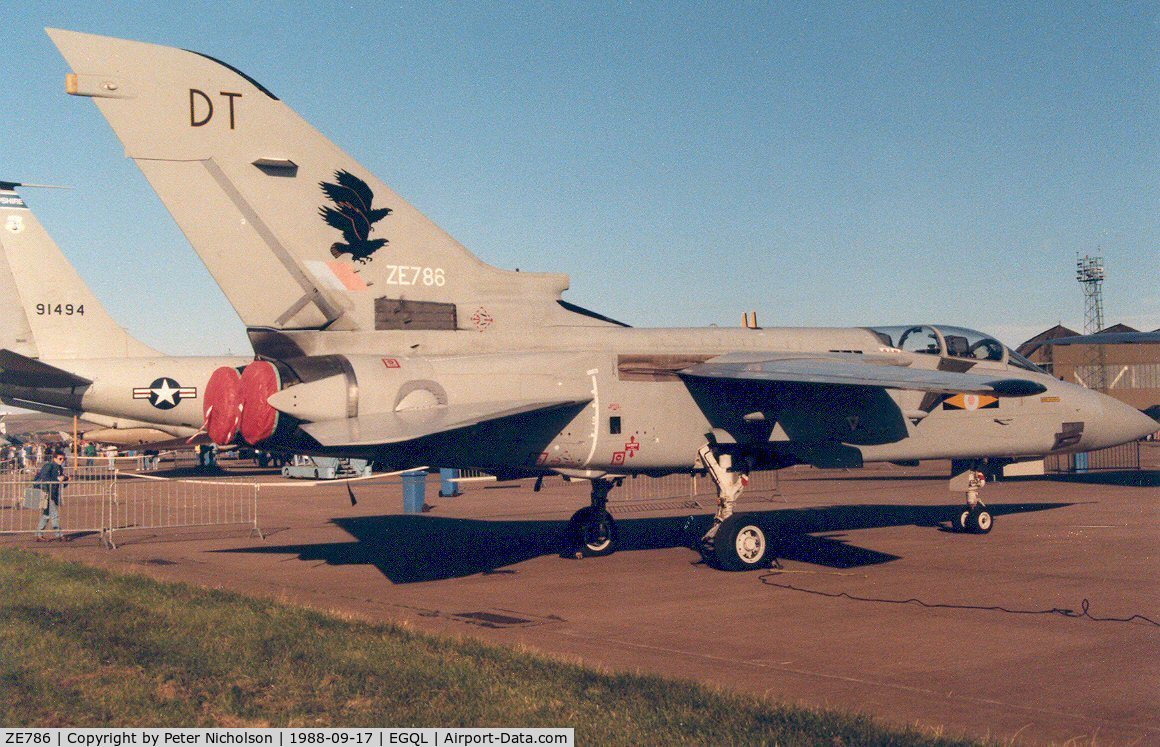 ZE786, 1988 Panavia Tornado F.3 C/N AT030/693/3313, Tornado F.3 of 11 Squadron on display at the 1988 RAF Leuchars Airshow.