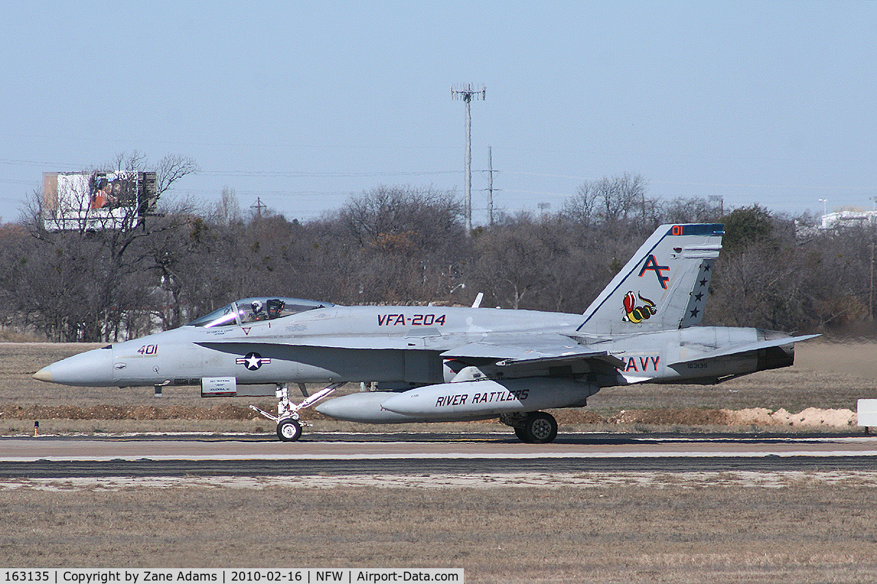 163135, McDonnell Douglas F/A-18A Hornet C/N 0548/A456, At NAS Fort Worth (Carswell Field)