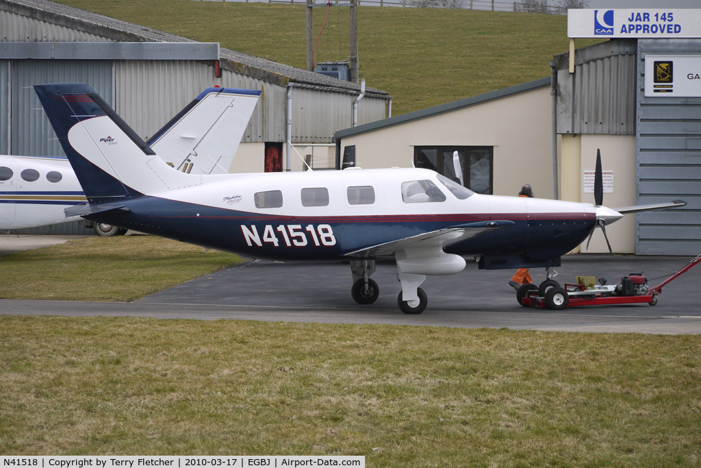 N41518, 2000 Piper PA-46-350P Malibu Mirage C/N 46-36302, 2000 Piper PA 46-350P at Gloucestershire (Staverton) Airport
