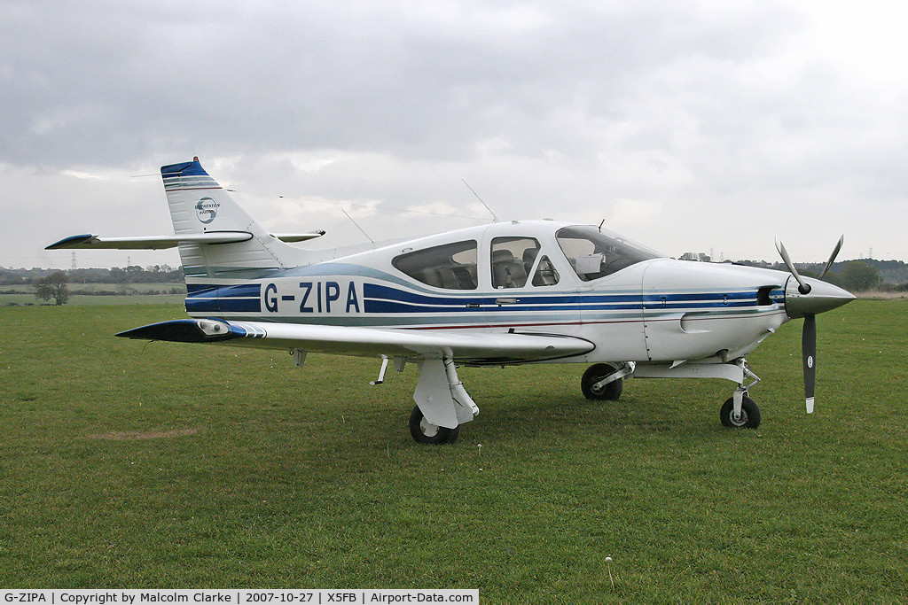 G-ZIPA, 1979 Rockwell Commander 114A C/N 14505, Rockwell Commander 114A at Fishburn Airfield, UK in 2007.