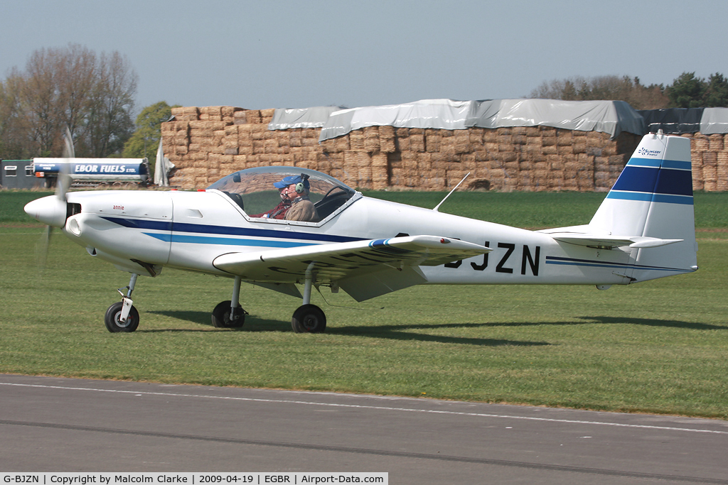 G-BJZN, 1982 Slingsby T-67A Firefly C/N 1997, Slingsby T-67A at Breighton Airfield, UK in 2009.