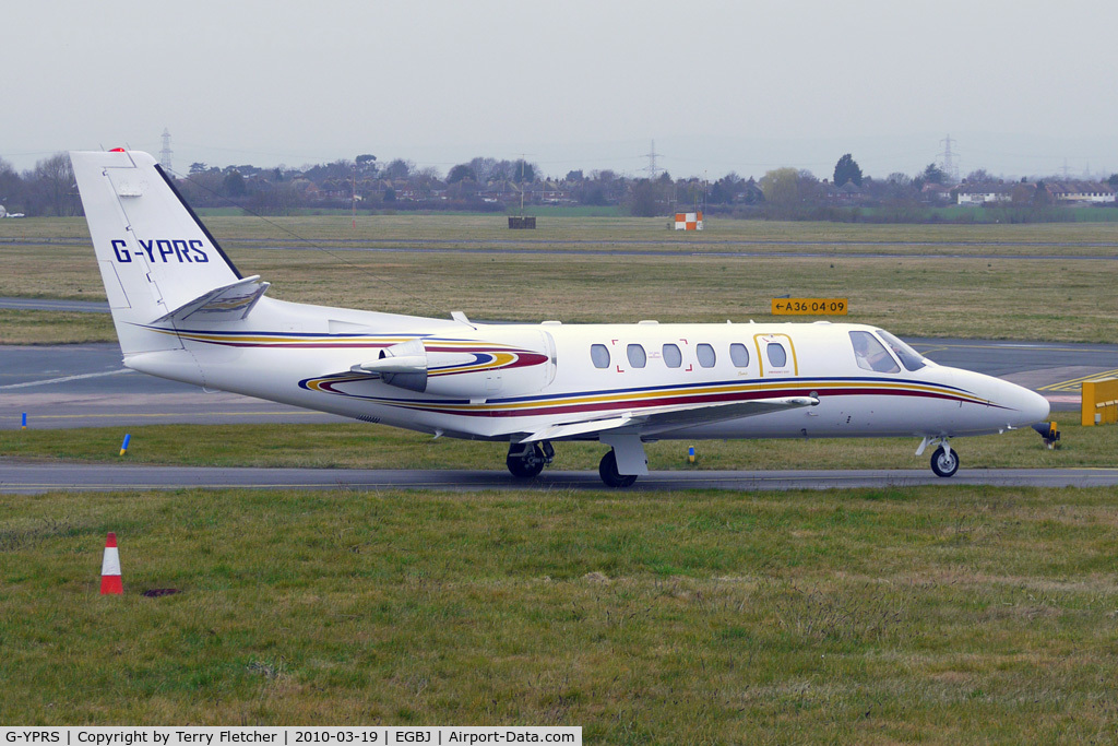 G-YPRS, 2000 Cessna 550 Citation Bravo C/N 550-0935, Citation I at Gloucestershire (Staverton) Airport