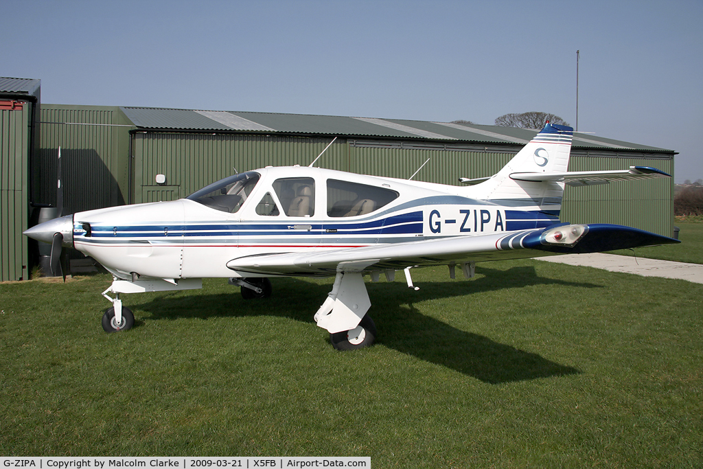 G-ZIPA, 1979 Rockwell Commander 114A C/N 14505, Rockwell Commander 114A at Fishburn Airfield, UK in 2009.