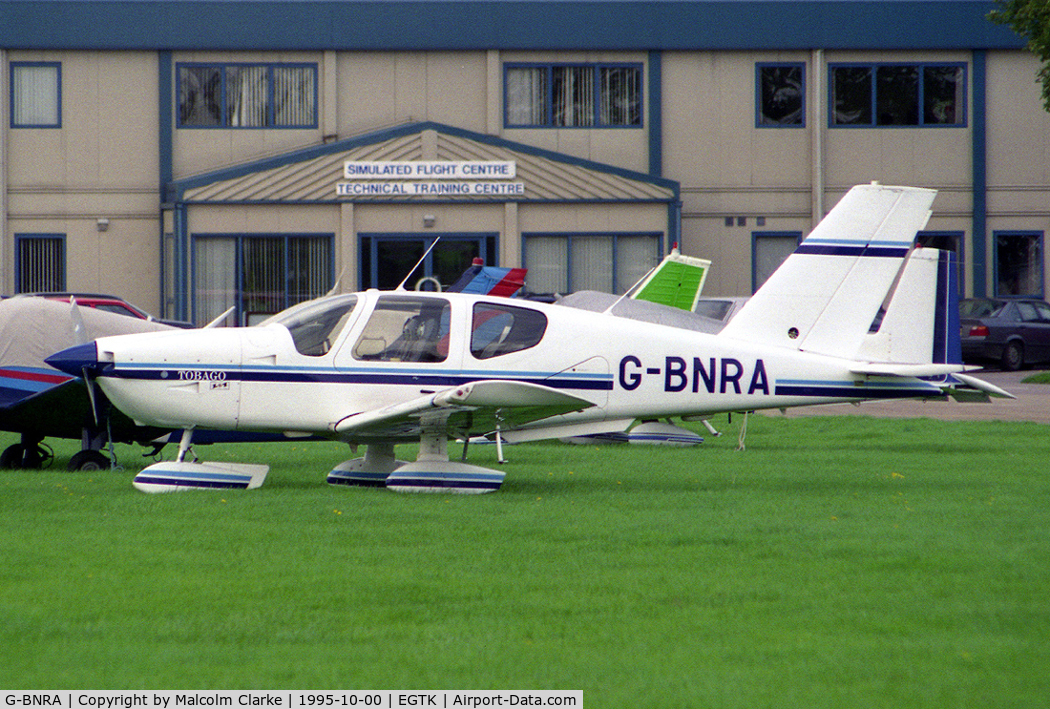 G-BNRA, 1987 Socata TB-10 Tobago C/N 772, Socata TB-10 Tobago at Oxford - Kidlington Airport in 1995.