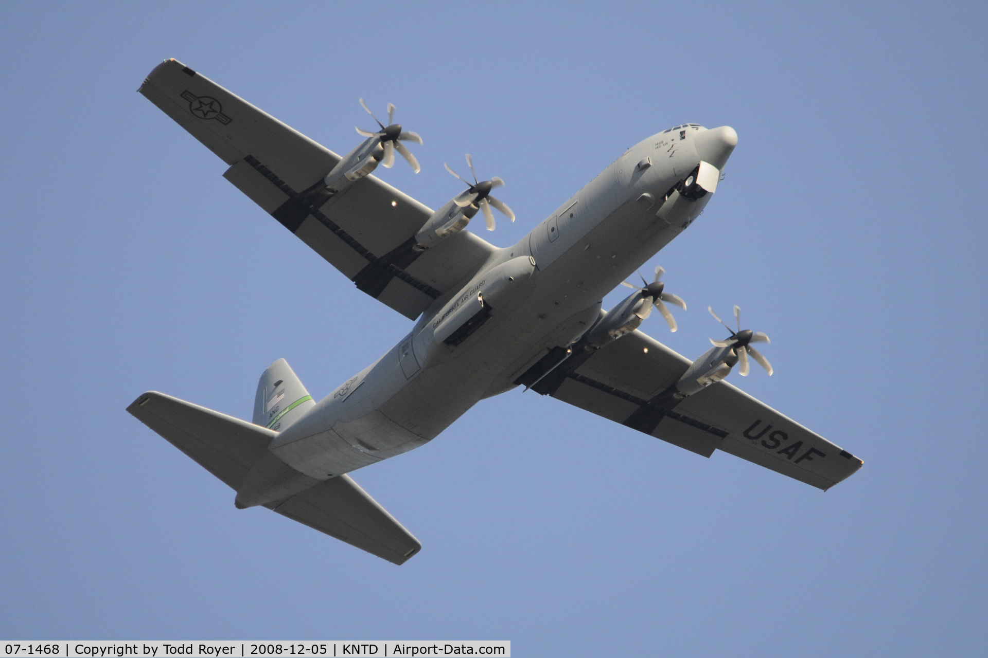 07-1468, 2008 Lockheed Martin C-130J-30 Super Hercules C/N 382-5594, From the backyard
