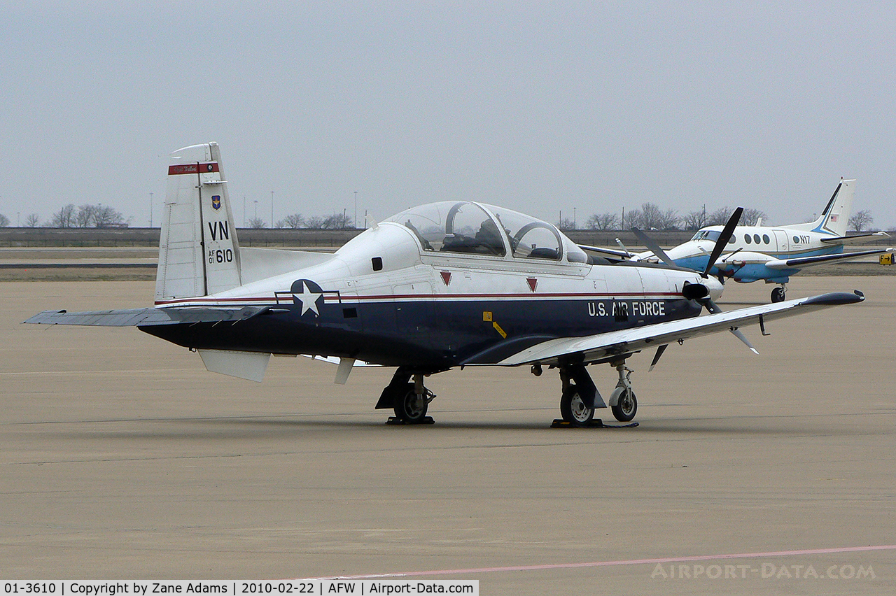01-3610, 2001 Raytheon T-6A Texan II C/N PT-133, At Fort Worth Alliance Airport