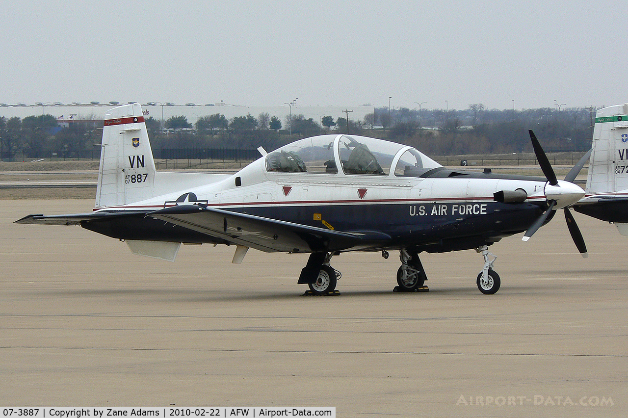 07-3887, 2007 Raytheon T-6A Texan II C/N PT-442, At Fort Worth Alliance Airport