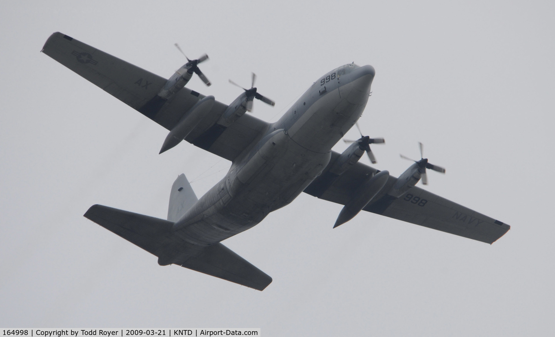 164998, 1991 Lockheed C-130T Hercules C/N 382-5305, From the backyard
