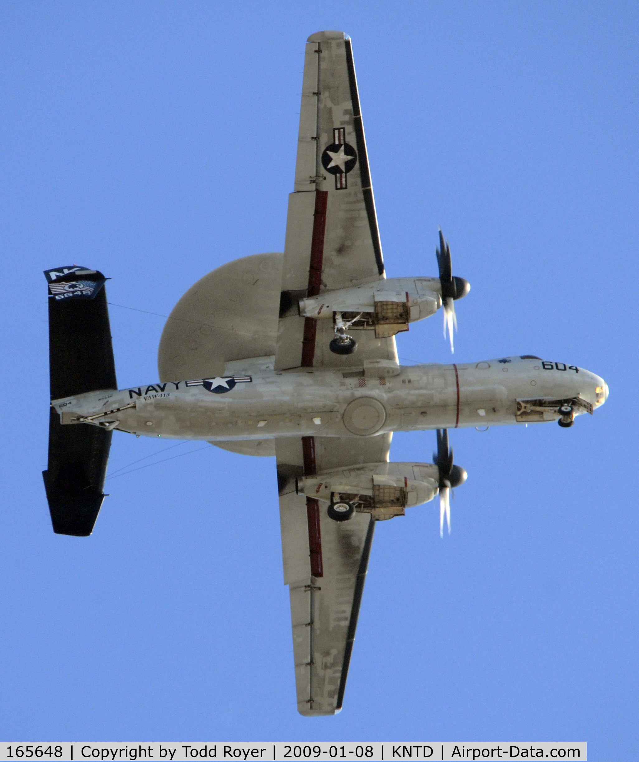 165648, Northrop Grumman E-2C Hawkeye 2000 C/N A179, From the backyard