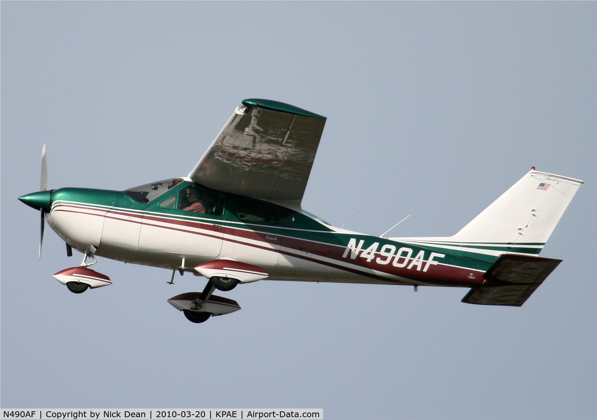 N490AF, 1970 Cessna 177B Cardinal C/N 17701493, KPAE