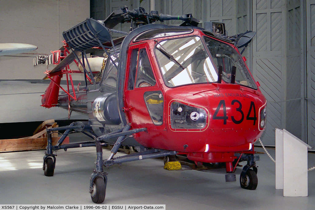 XS567, 1964 Westland Wasp HAS.1 C/N F9578, Westland Wasp HAS1 at the Imperial War Museum, Duxford in 1996.