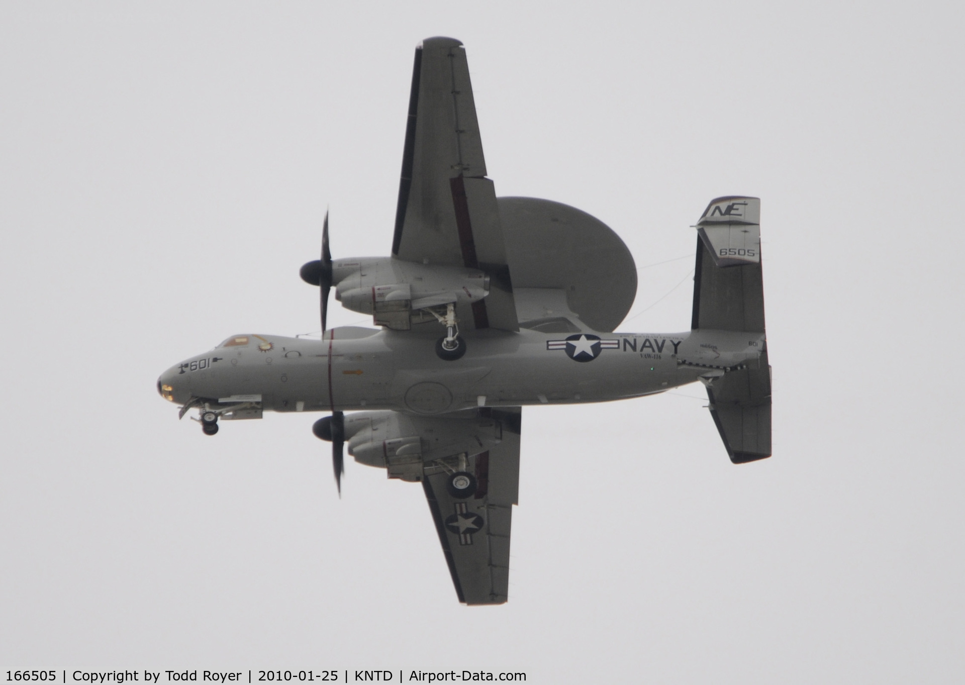 166505, Northrop Grumman E-2C Hawkeye 2000 (G-123) C/N Not found 166505, From the backyard