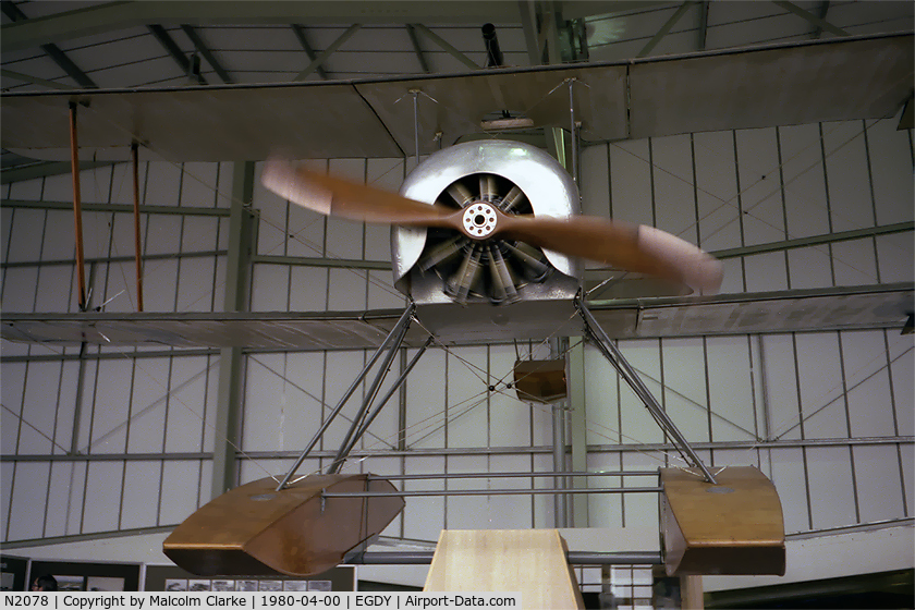 N2078, Sopwith Baby C/N Not found N2078, Sopwith Baby at The Fleet Air Arm Museum, RNAS Yeovilton in 1980.