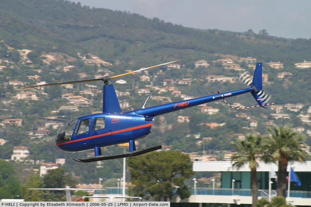 F-HELI, Robinson R44 II C/N 10920, at Cannes Airport