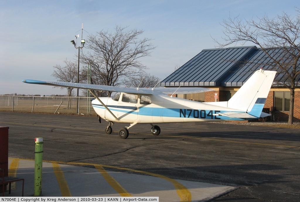 N7004E, 1960 Cessna 175A Skylark C/N 56504, At the fuel pump.