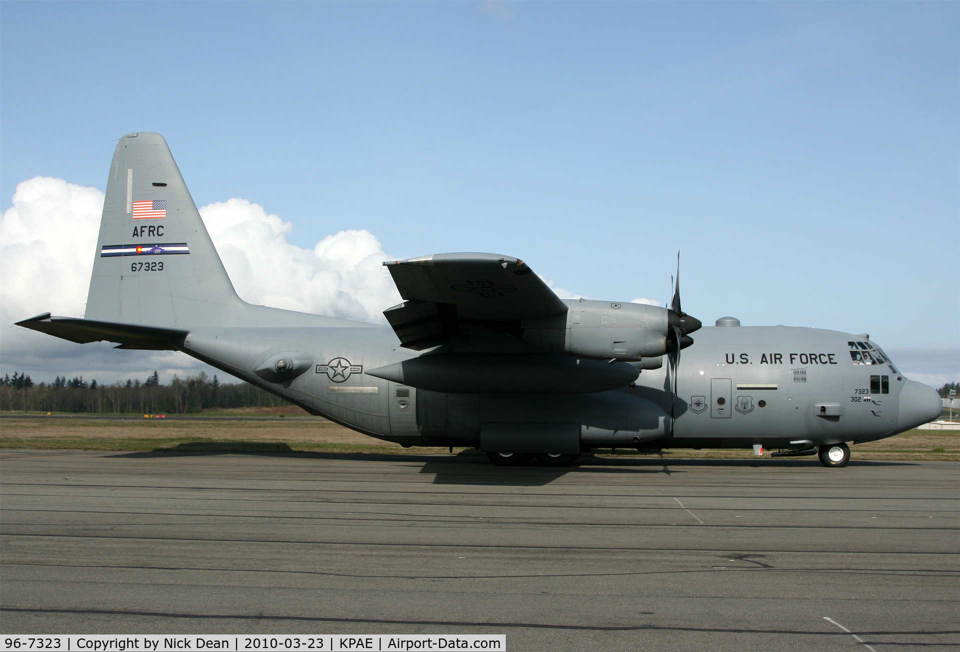 96-7323, 1996 Lockheed C-130H Hercules C/N 382-5432, KPAE